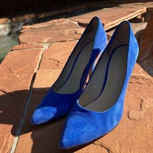 Macy’s Leather Suede Pop-Of-Color Pointed Toe